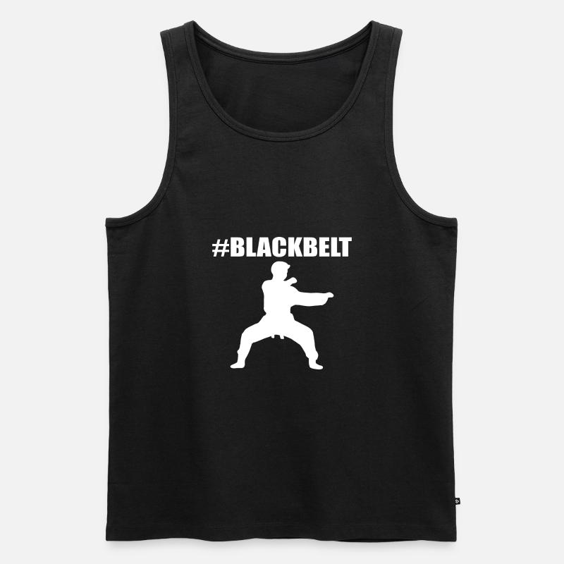 Karate Selbstverteidigung - Männer Premium Bio Tank Top - Schwarz