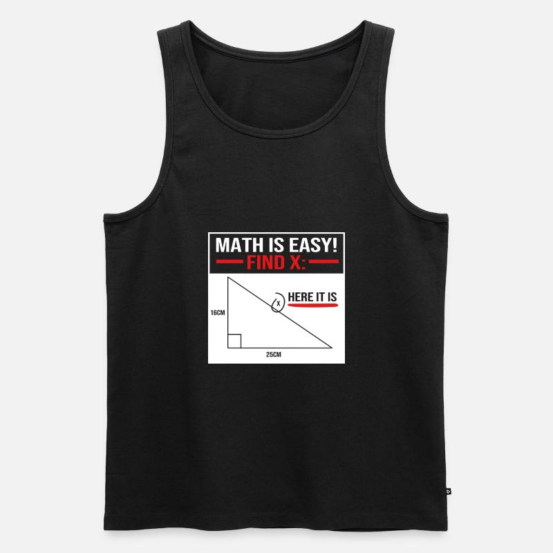Mathematik - Männer Premium Bio Tank Top - Schwarz