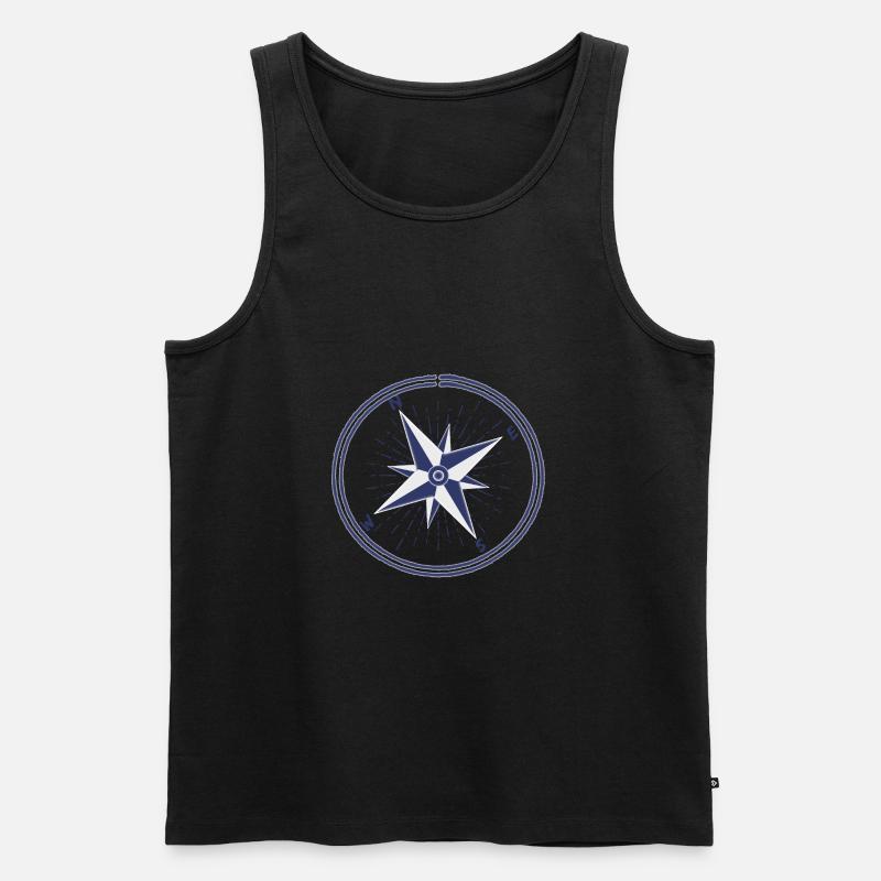 Windrose Maritim - Männer Premium Bio Tank Top - undefined