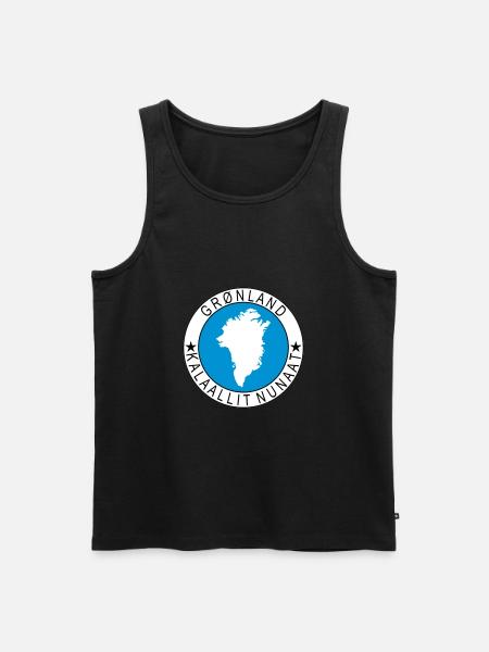 Greenland - Männer Premium Bio Tank Top - Schwarz