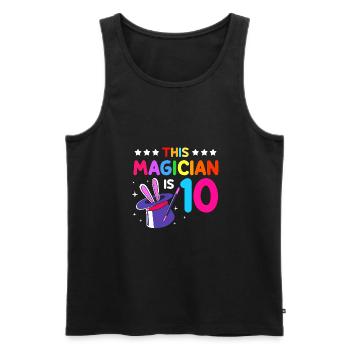 magicien magicien - Débardeur bio Premium Homme - noir - Devant - AI Model Male 178 light (178cm)