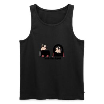 Tournament dog sport THS Sport with dogs - Men's Premium Organic Tank Top - black - Front - Michal (187cm)