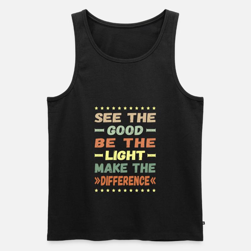 Make the difference - Männer Premium Bio Tank Top - Schwarz