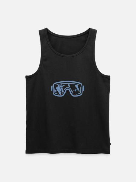 Winter magic on the snowboard: - Men's Premium Organic Tank Top - black