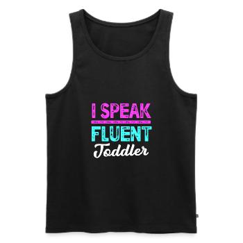 Kindergarten Education Educator Educator - Men's Premium Organic Tank Top - black - Front - AI Model Male 178 light (178cm)
