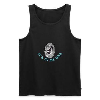 OILFIELD: Its in my DNA - Männer Premium Bio Tank Top - Schwarz - Vorne - AI Model Male 178 light (178cm)