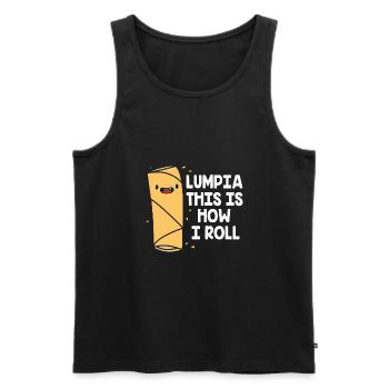 Filipino Philippines - Men's Premium Organic Tank Top - black - Front - AI Model Male 178 light (178cm)
