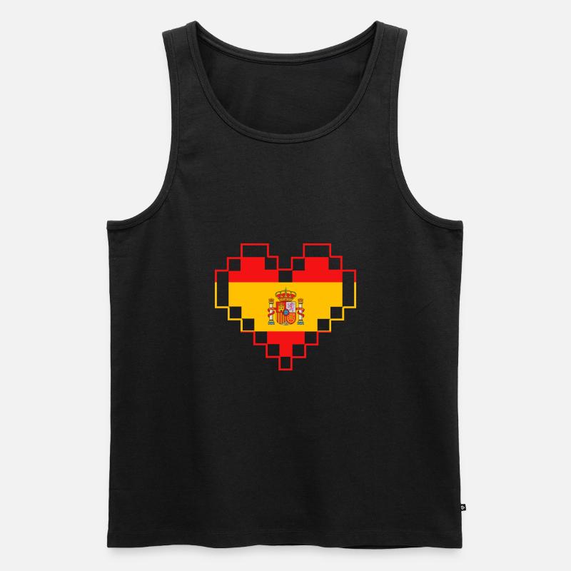 Spanien Spanisch - Männer Premium Bio Tank Top - Schwarz