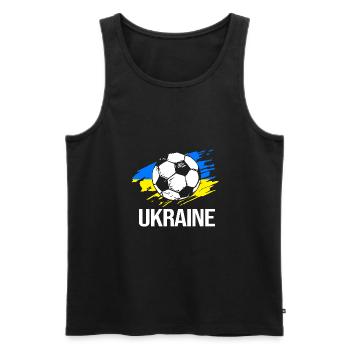 Ukraine - Männer Premium Bio Tank Top - Schwarz - Vorne - AI Model Male 178 light (178cm)