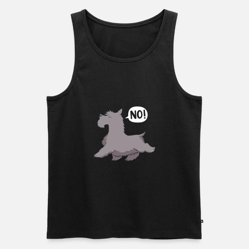Scottish Terrier - Männer Premium Bio Tank Top - Schwarz
