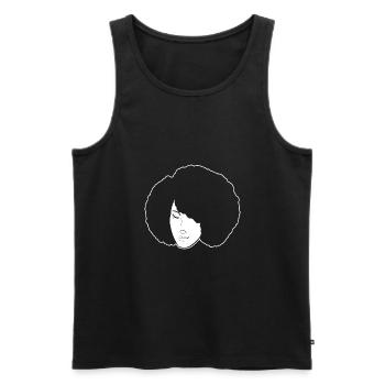 Afro Latina - Men's Premium Organic Tank Top - black - Front - AI Model Male 178 light (178cm)