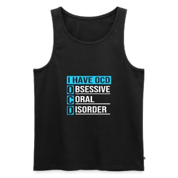Aquarium Aquarist - Männer Premium Bio Tank Top - Schwarz - Vorne - Michal (187cm)
