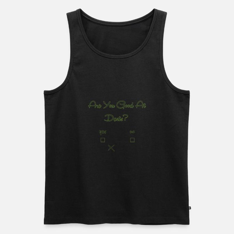 Dart Dartboard Dartpfeil - Männer Premium Bio Tank Top - Schwarz