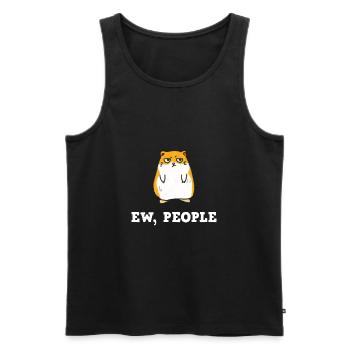 Hamster Ew People Design für Goldhamster-Liebhaber - Männer Premium Bio Tank Top - Schwarz - Vorne - AI Model Male 178 light (178cm)