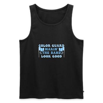 Color Guard - Männer Premium Bio Tank Top - Schwarz - Vorne - AI Model Male 178 light (178cm)