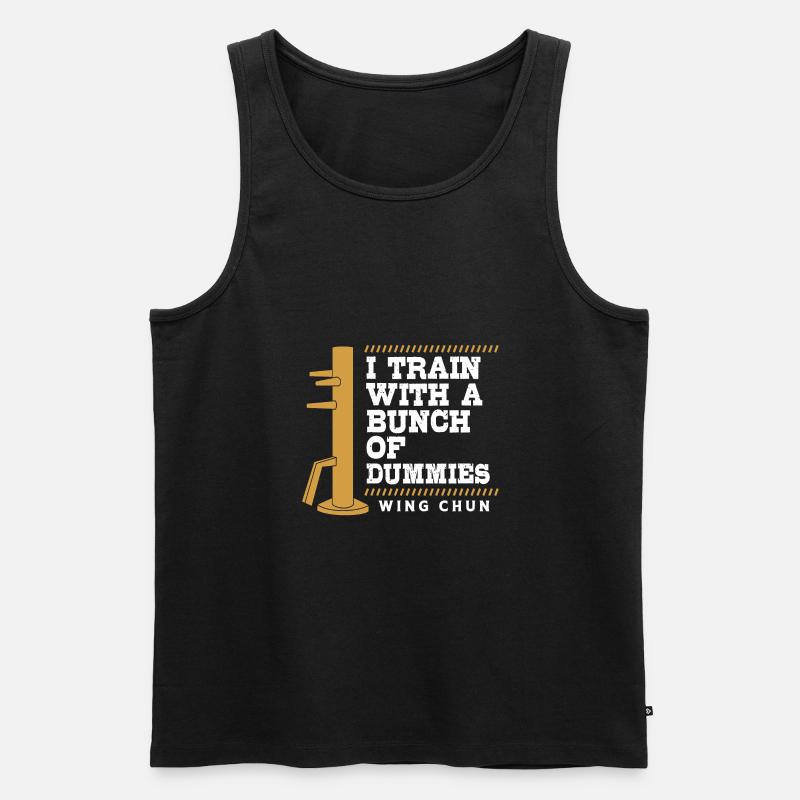 Wing Chun - Männer Premium Bio Tank Top - Schwarz