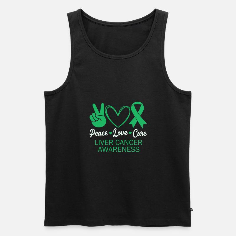 Lebererkrankung - Männer Premium Bio Tank Top - Schwarz