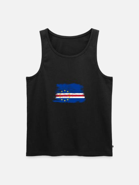 Cap Vert Cap Vert Drapeau cadeau cadeau - Débardeur bio Premium Homme - noir