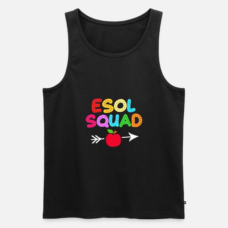 Engelsklærer Engelsklærer - Herre Premium økologisk tanktop - sort