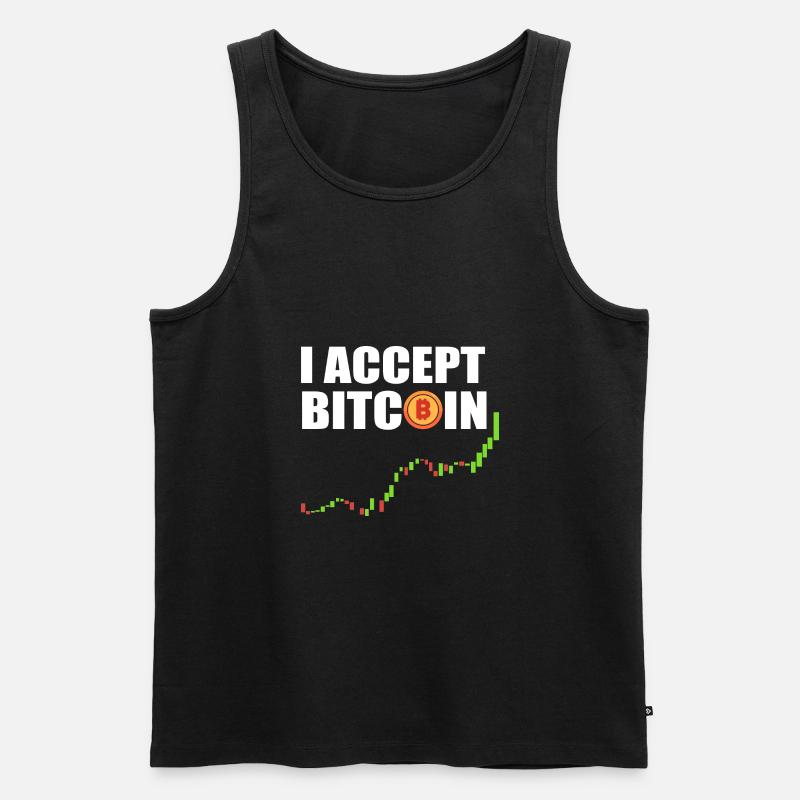 Bitcoin - Männer Premium Bio Tank Top - Schwarz