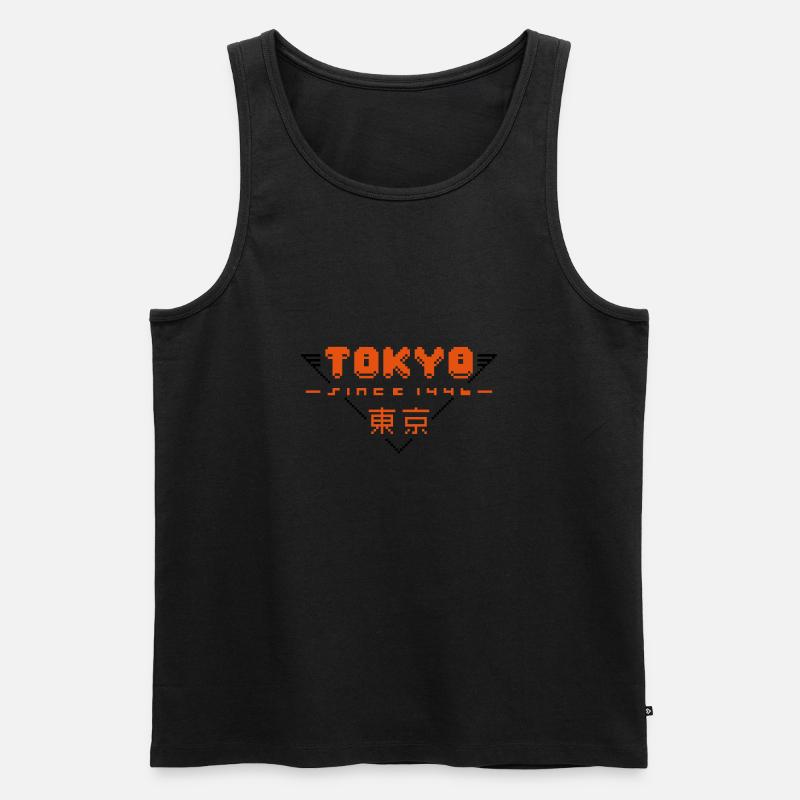 pixel tokyo - Männer Premium Bio Tank Top - undefined