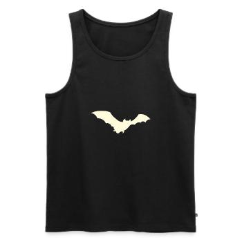 Fledermaus - Männer Premium Bio Tank Top - Schwarz - Vorne - Michal (187cm)