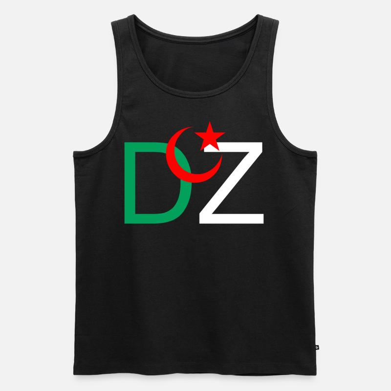 DZ Algerien - Männer Premium Bio Tank Top - Schwarz