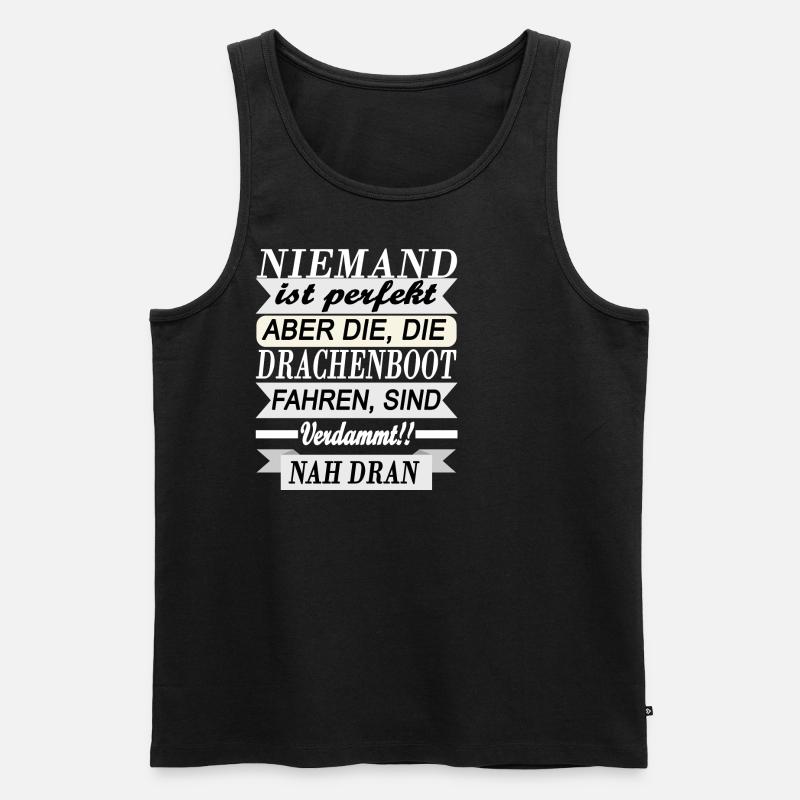 Drachenbot - Männer Premium Bio Tank Top - Schwarz