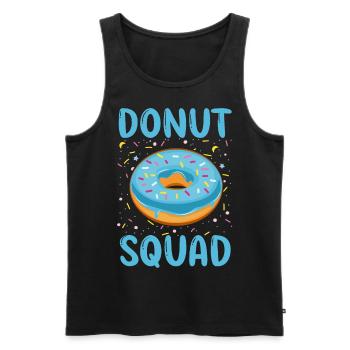 Escouade Donut - Débardeur bio Premium Homme - noir - Devant - AI Model Male 178 light (178cm)