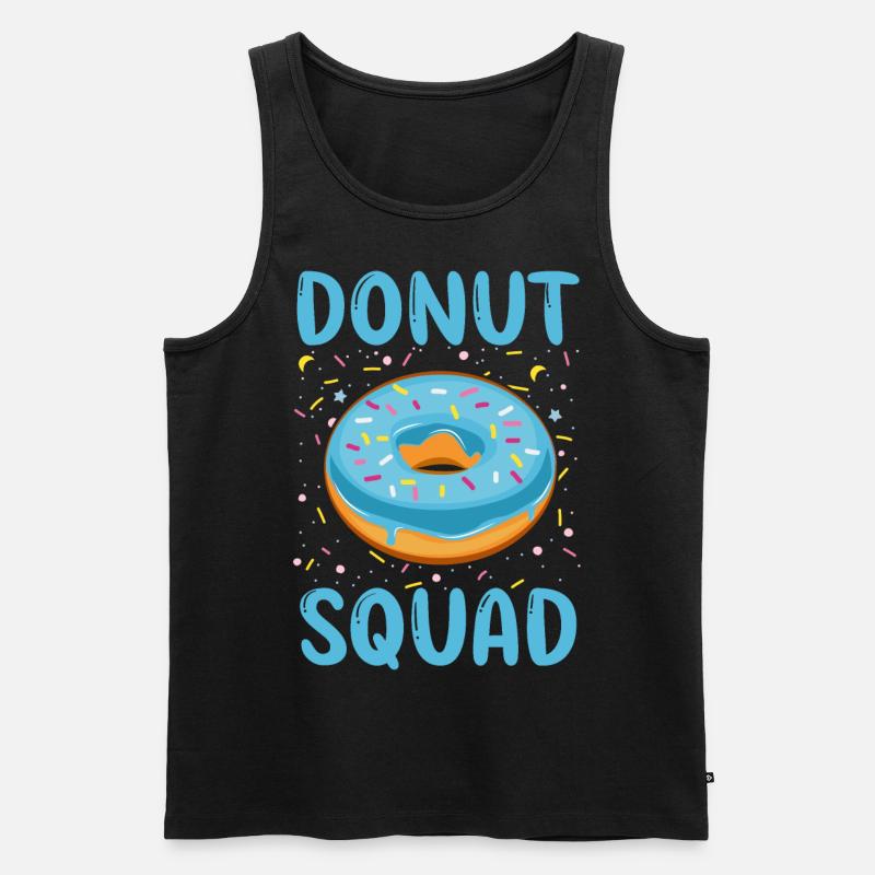 Donut Squad - Männer Premium Bio Tank Top - Schwarz