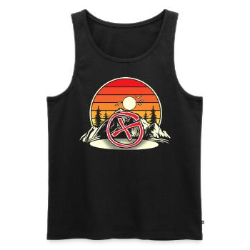 Geocaching Geocache Geocacher - Männer Premium Bio Tank Top - Schwarz - Vorne - AI Model Male 178 light (178cm)