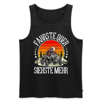 Quad ATV Offroad Quadfahrer - Männer Premium Bio Tank Top - Schwarz - Vorne - Michal (187cm)
