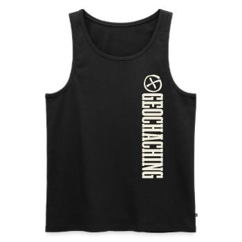 Geocaching Geocacher Geocache - Männer Premium Bio Tank Top - Schwarz - Vorne - AI Model Male 178 light (178cm)
