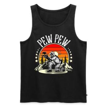 Paintball - Männer Premium Bio Tank Top - Schwarz - Vorne - Michal (187cm)