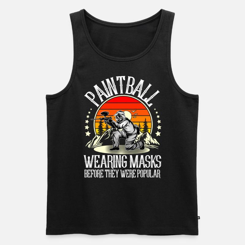 Paintball - Männer Premium Bio Tank Top - Schwarz