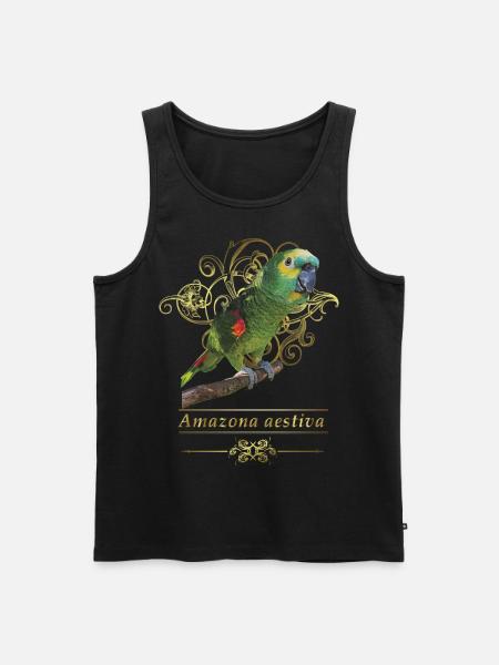 The blue-fronted amazon - Men's Premium Organic Tank Top - black