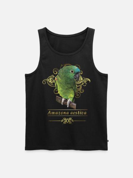 The blue-fronted amazon - Men's Premium Organic Tank Top - black