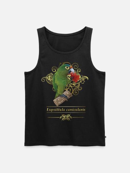 The orange-fronted parakeet - Men's Premium Organic Tank Top - black