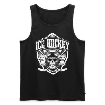 Eishockey Ice Hockey - Men's Premium Organic Tank Top - black - Front - Michal (187cm)
