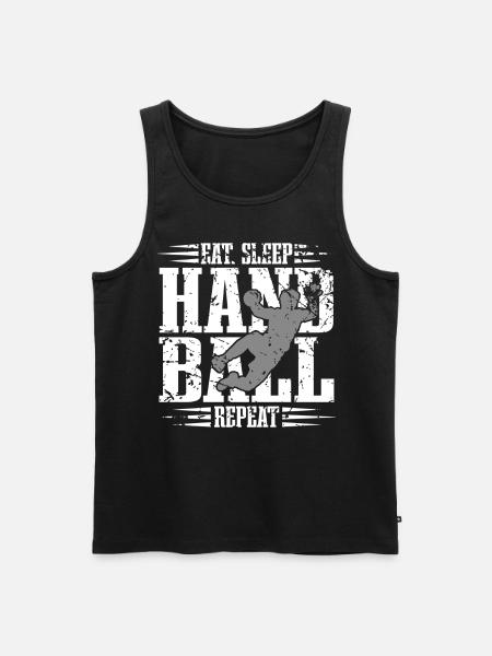 Handball Handballer - Männer Premium Bio Tank Top - Schwarz