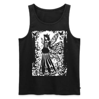 Fairycore Ästhetik Skelett Fee Goth Gothic G - Männer Premium Bio Tank Top - Schwarz - Vorne - AI Model Male 178 light (178cm)