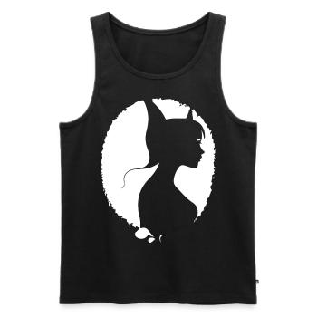Gothic Girl Dark Fairytale Goth Okkulte Frauen Batc - Männer Premium Bio Tank Top - Schwarz - Vorne - AI Model Male 178 light (178cm)