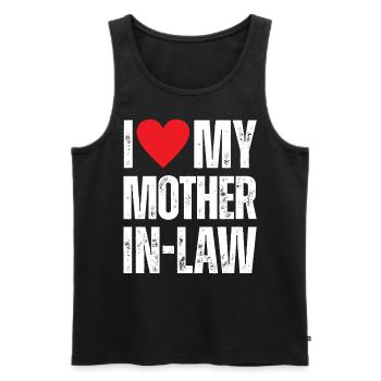 I Love My Mother in Law - Men's Premium Organic Tank Top - black - Front - Michal (187cm)