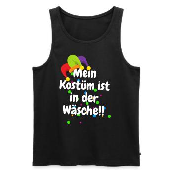 My Costume Is In The Laundry Carnival Costume - Men's Premium Organic Tank Top - black - Front - AI Model Male 178 light (178cm)