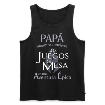 DAD, You're Great - Men's Premium Organic Tank Top - black - Front - Michal (187cm)