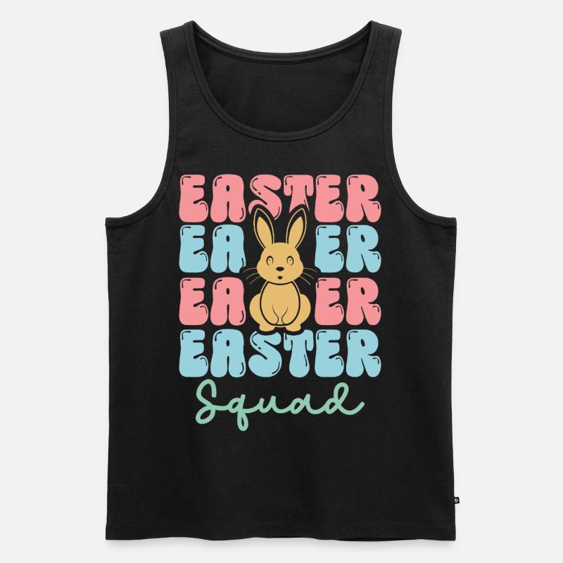 Easter squad - Männer Premium Bio Tank Top - Schwarz