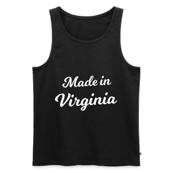 Maison de Virginie - Débardeur bio Premium Homme - noir - Devant - AI Model Male 178 light (178cm)
