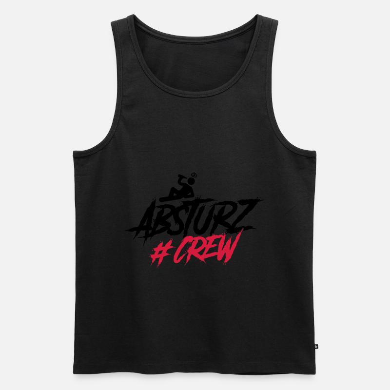absturz crew - Männer Premium Bio Tank Top - undefined