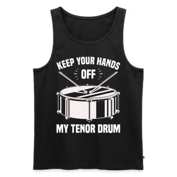 Tenor Schlagzeuger - Männer Premium Bio Tank Top - Schwarz - Vorne - Michal (187cm)