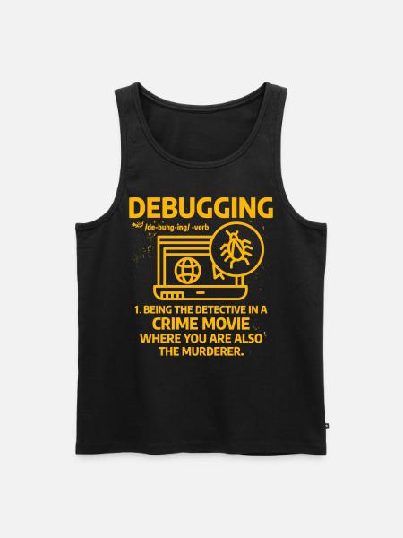 Debugging - Men's Premium Organic Tank Top - black